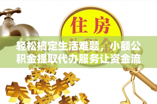 安阳轻松搞定生活难题，小额公积金提取代办服务让资金流转更便捷
