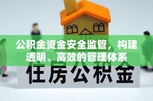 安阳公积金资金安全监管，构建透明、高效的管理体系