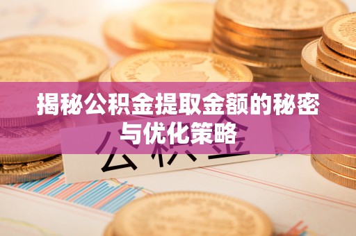 安阳揭秘公积金提取金额的秘密与优化策略