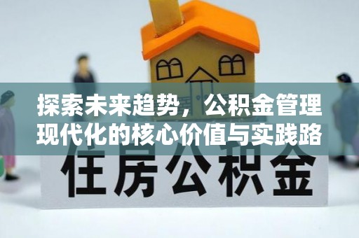 安阳探索未来趋势，公积金管理现代化的核心价值与实践路径