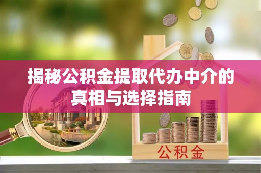 安阳揭秘公积金提取代办中介的真相与选择指南