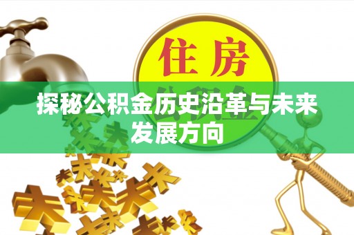 安阳探秘公积金历史沿革与未来发展方向